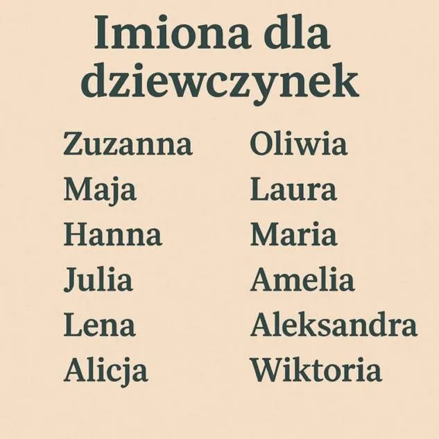 Tradycyjne polskie imiona żeńskie