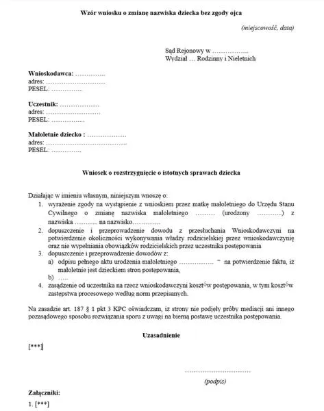 Zmiana imienia w Polsce
